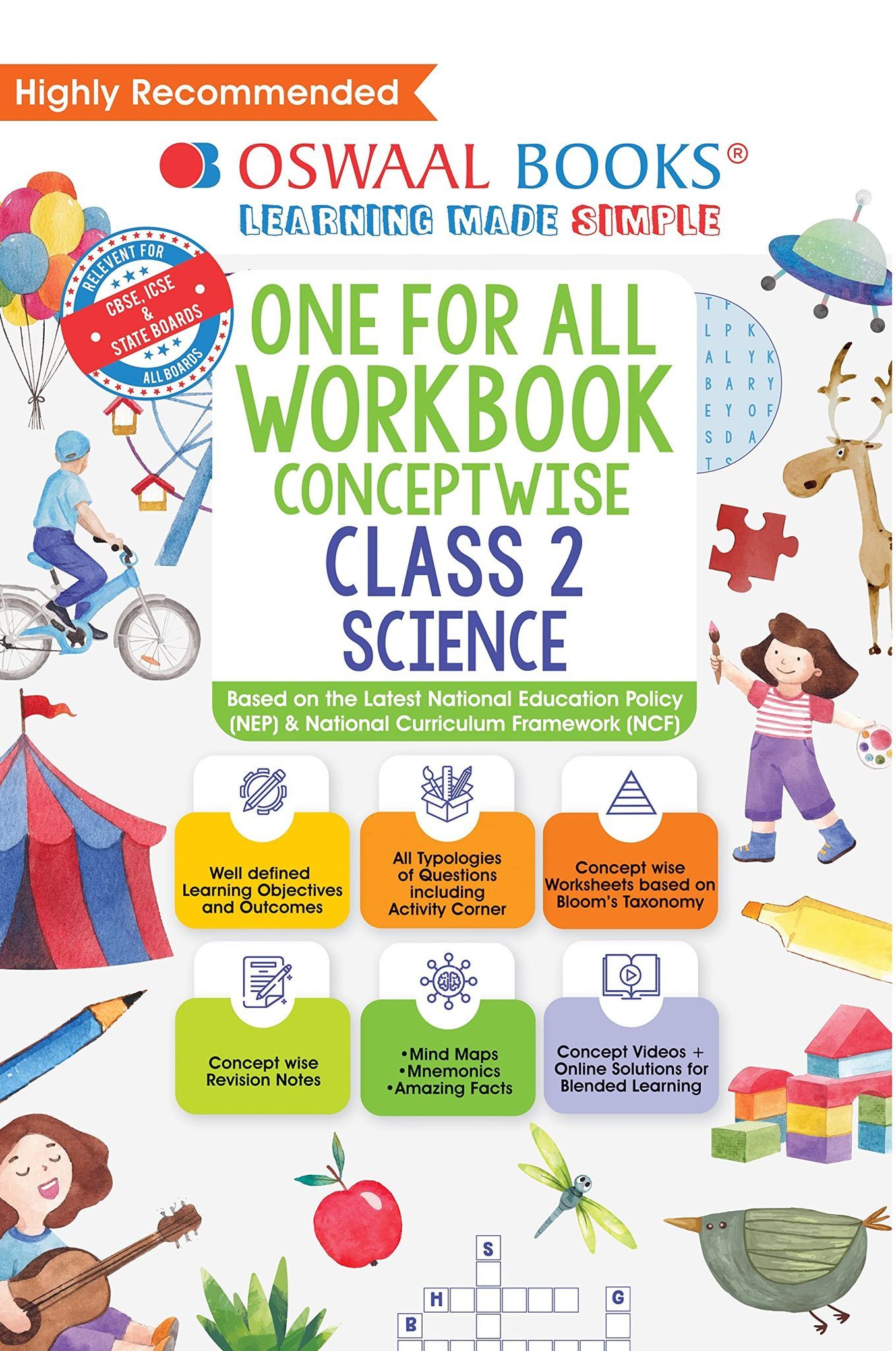 Oswaal One For All Workbook, Class-2, Science Hardbound book (For Latest Exam) Oswaal Editorial Board