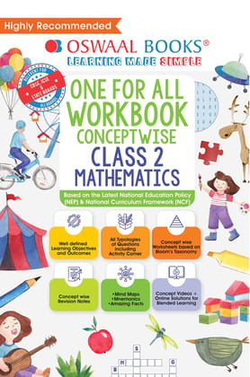 Oswaal One For All Workbook, Class-2, Mathematics (For Latest Exam) [Paperback] Oswaal Editorial Board
