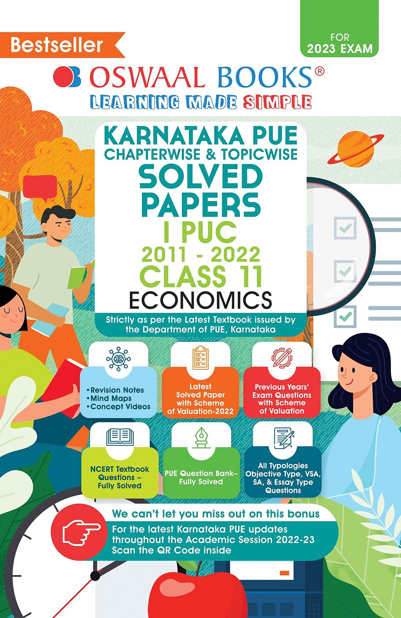 Oswaal Karnataka PUE Solved Papers I PUC Economics Book Chapterwise & Topicwise (For 2023 Exam) Oswaal Editorial Board