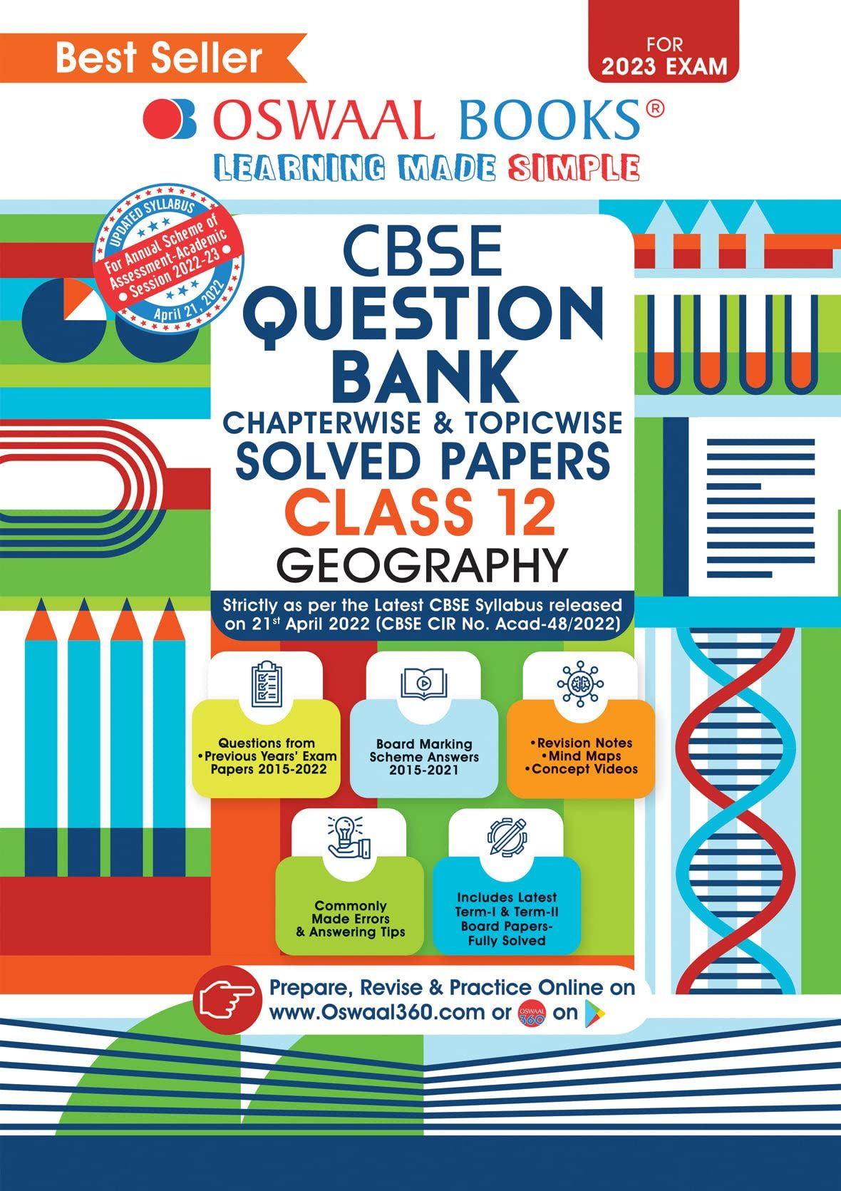 Oswaal CBSE Chapterwise & Topicwise Question Bank Class 12 Geography Book (For 2022-23 Exam) Oswaal Editorial Board