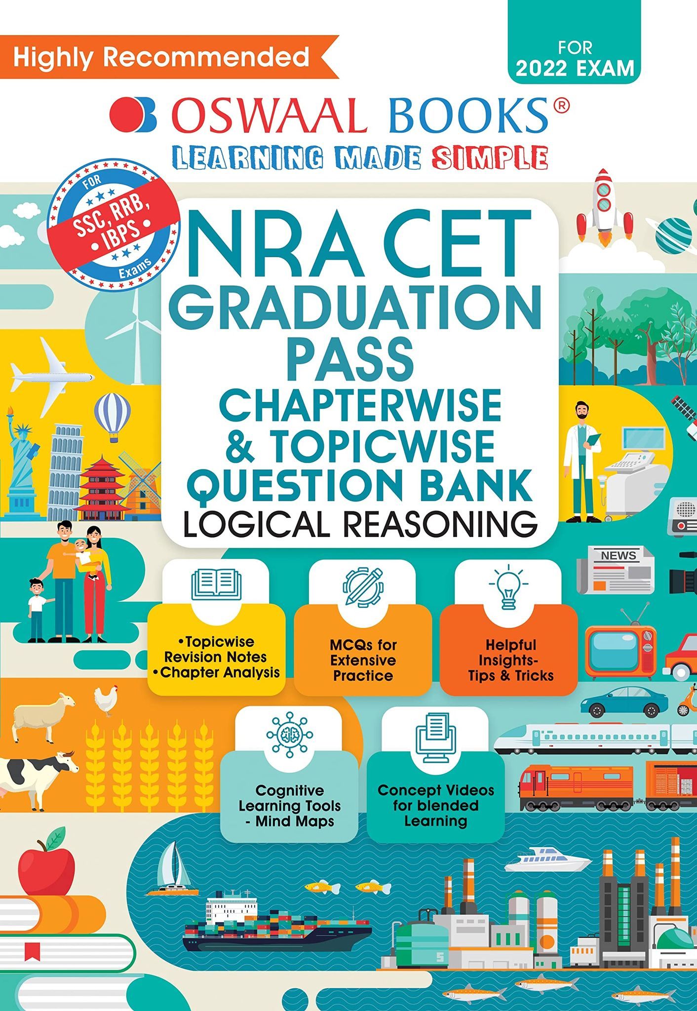 Oswaal NRA CET Graduation Pass Chapterwise & Topicwise Question Bank, Logical Reasoning (For 2022 Exam) Oswaal Editorial Board