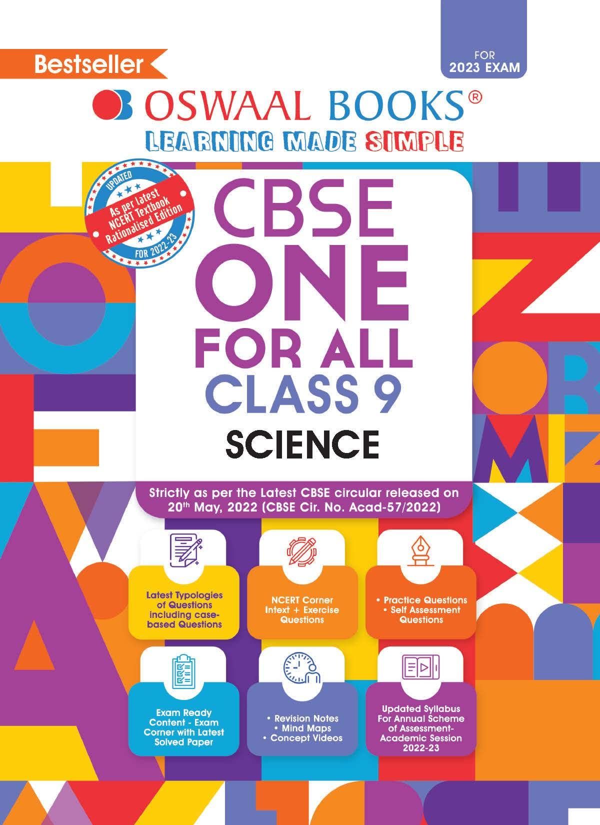 Oswaal CBSE One for All, Science, Class 9 (For 2023 Exam) [Paperback] Oswaal Editorial Board