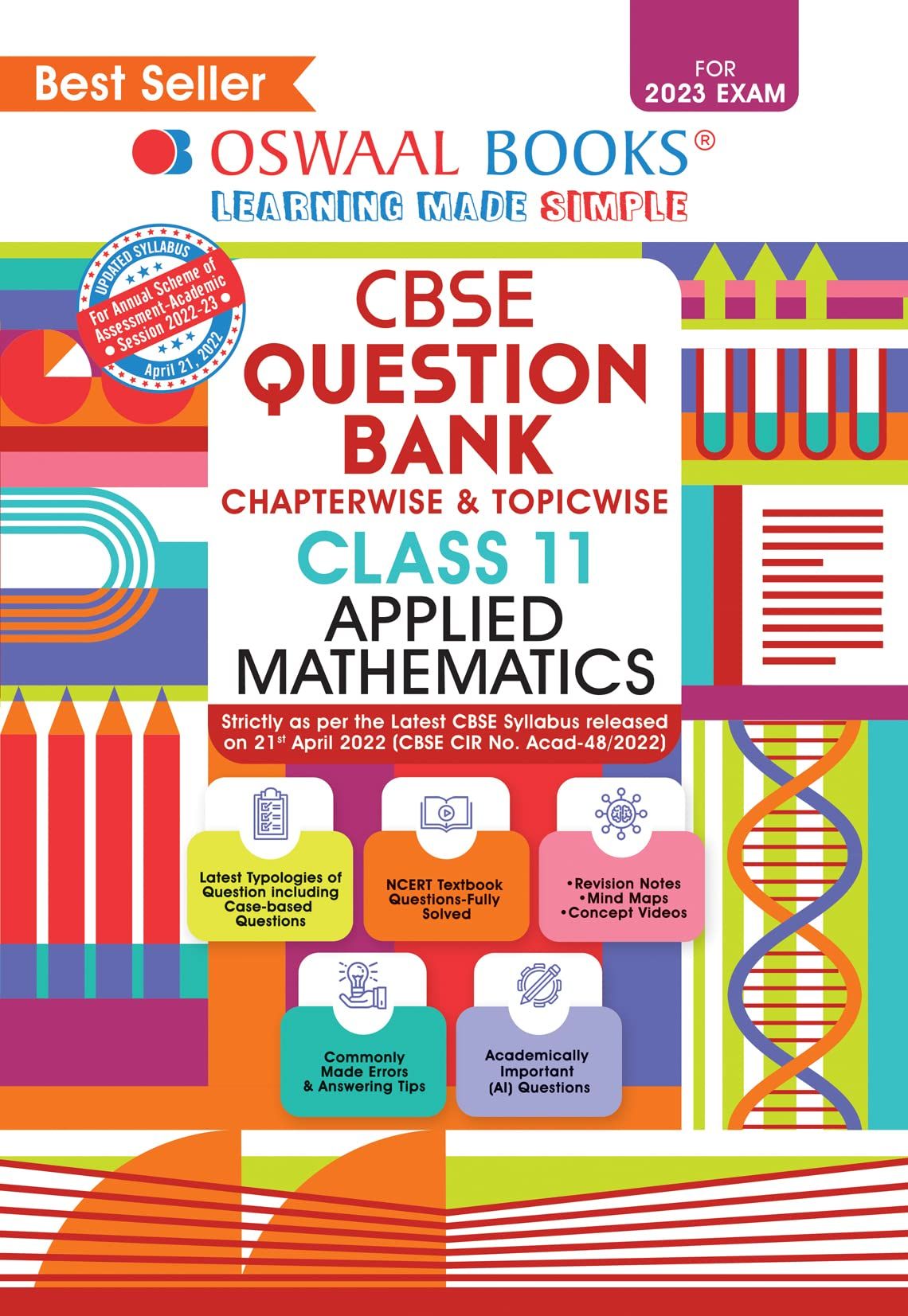 Oswaal CBSE Chapterwise & Topicwise Question Bank Class 11 Applied Mathematics Hardbound Book (For 2022-23 Exam) Oswaal Editorial Board