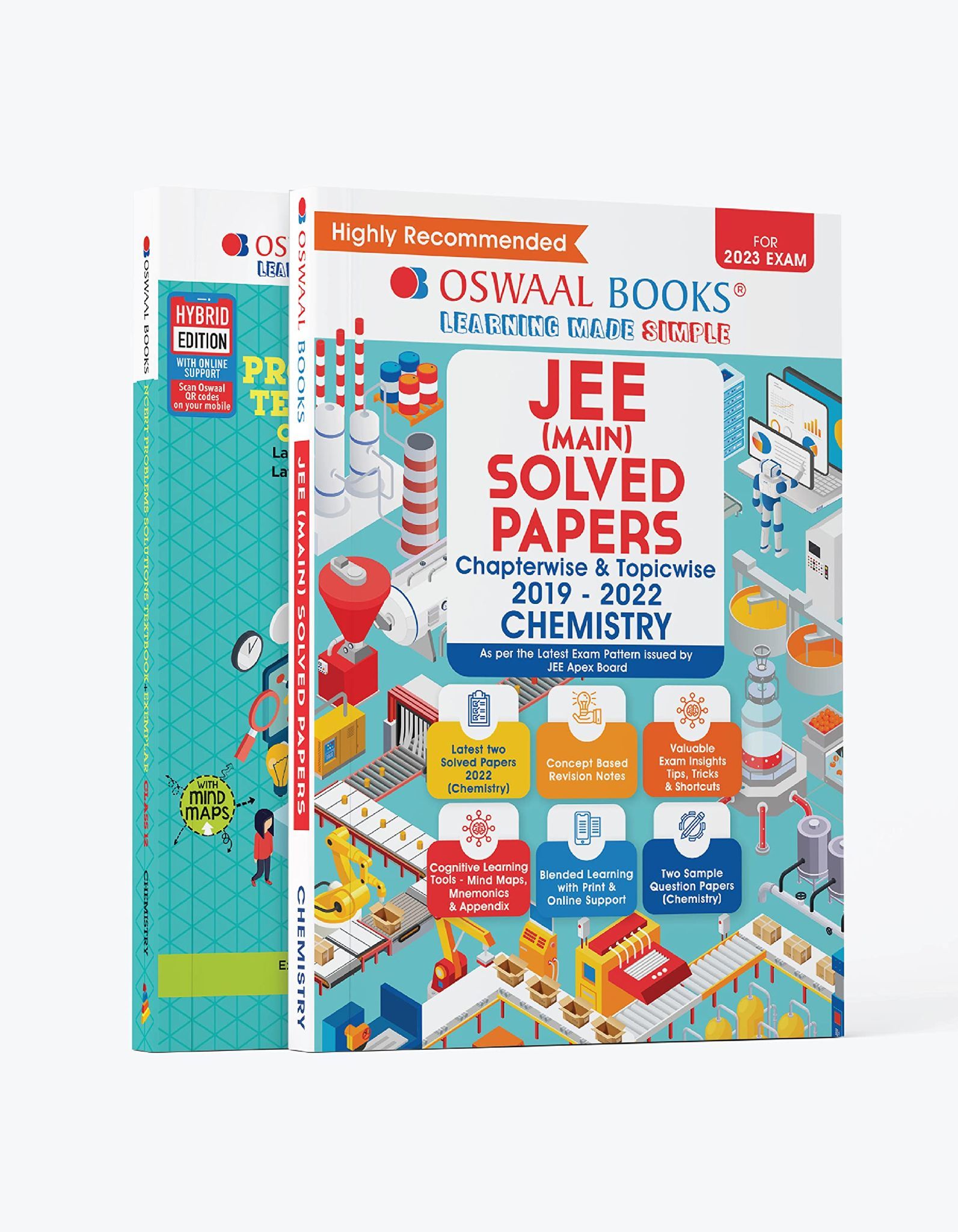 Oswaal JEE Main Solved Papers (2019 - 2022 All shifts 32 Papers) + NCERT Textbook Exemplar Chemistry (Set of 2 Books) (For 2023 Exam) [Product Bundle] Oswaal Editorial Board