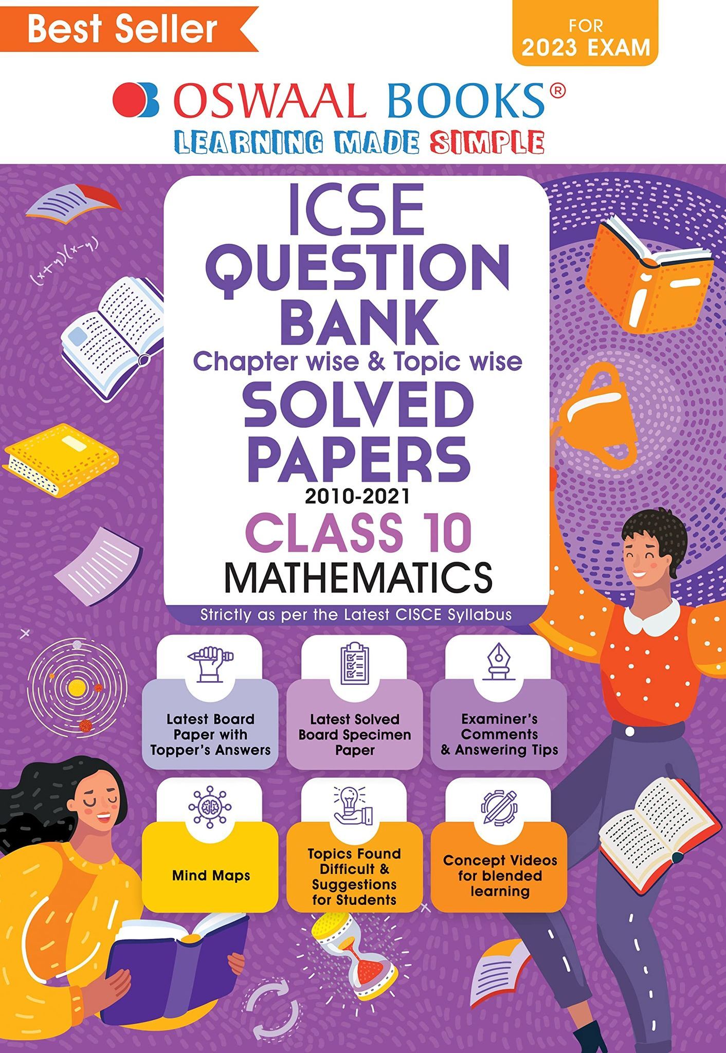 Oswaal ICSE Question Bank Class 10 Mathematics Book (For 2023 Exam) [Paperback] Oswaal Editorial Board