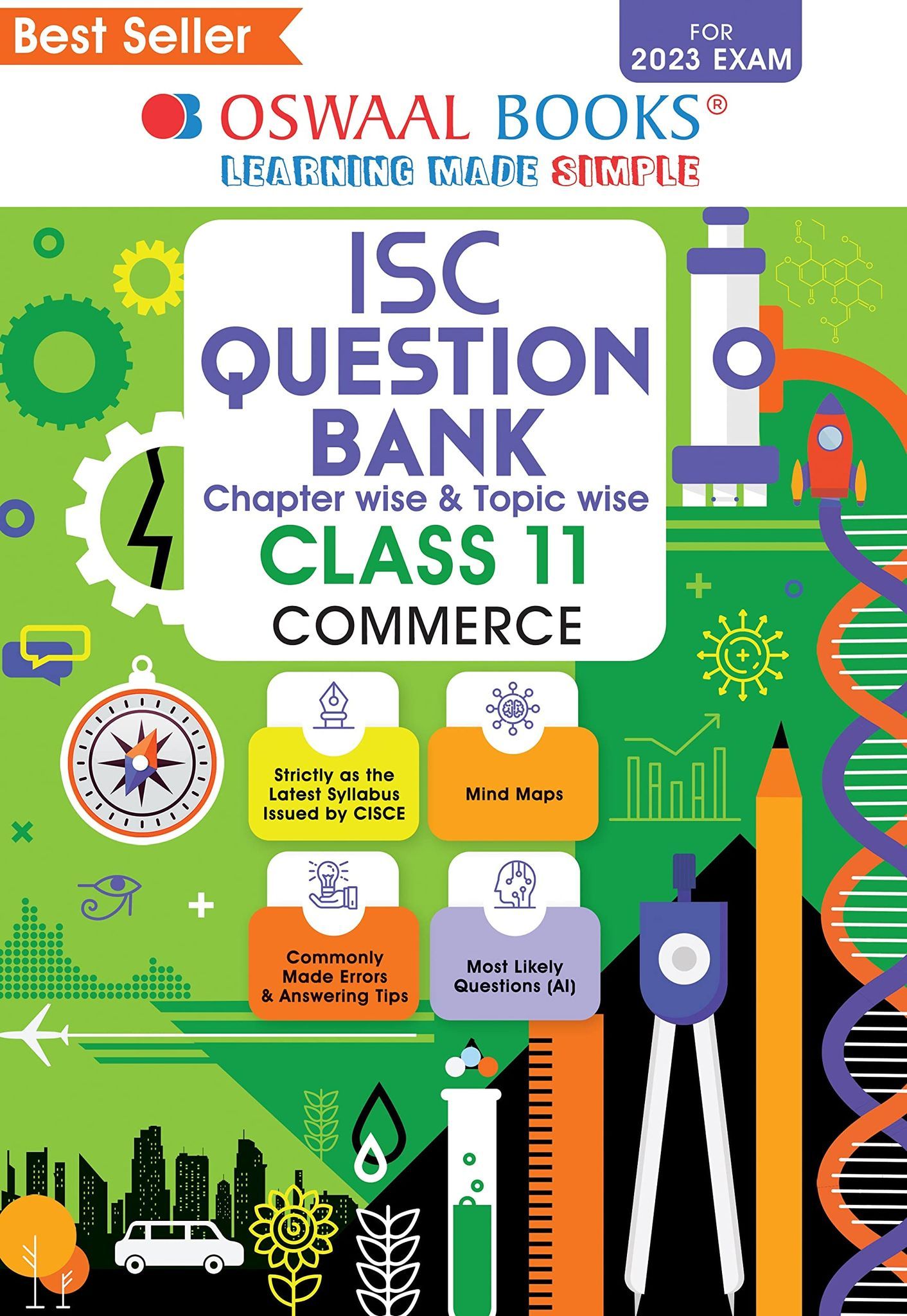 Oswaal ISC Question Bank Class 11 Commerce Hardbound Book (For 2023 Exam) Oswaal Editorial Board