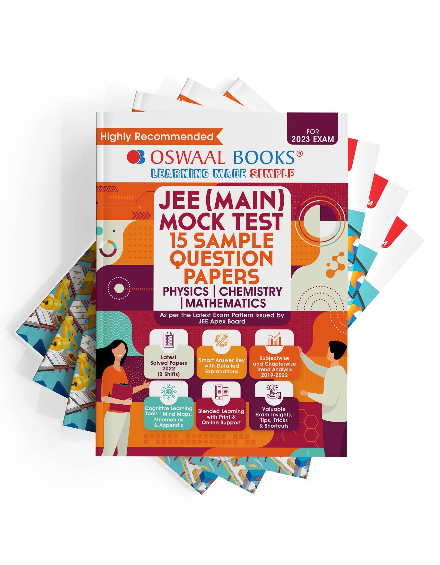 Oswaal JEE Main Solved Papers (2019 - 2022 All shifts 32 Papers) + JEE Main Mock Test 15 Sample Papers (Set of 4 Books) Physics Chemistry Maths (For 2023 Exam) [Product Bundle] Oswaal Editorial Board