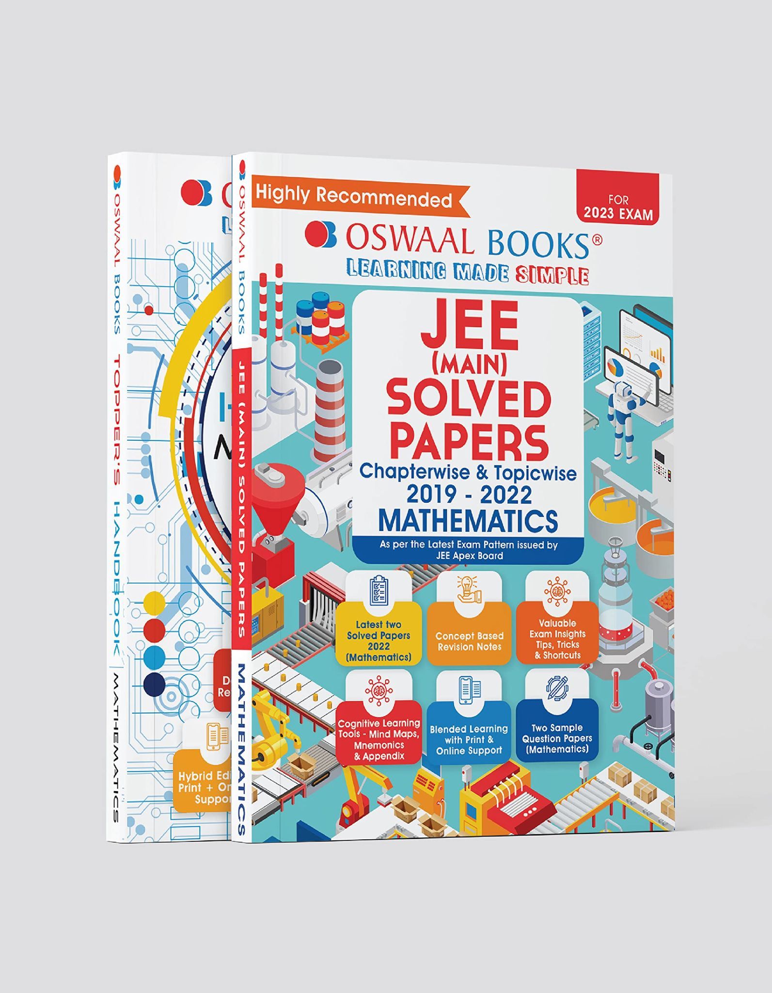 Oswaal Mathematics Topper's Handbook + JEE Main Solved Papers (2019 - 2022 All Shifts 32 Papers) (Set of 2 Books) (For 2023 Exam) Oswaal Editorial Board