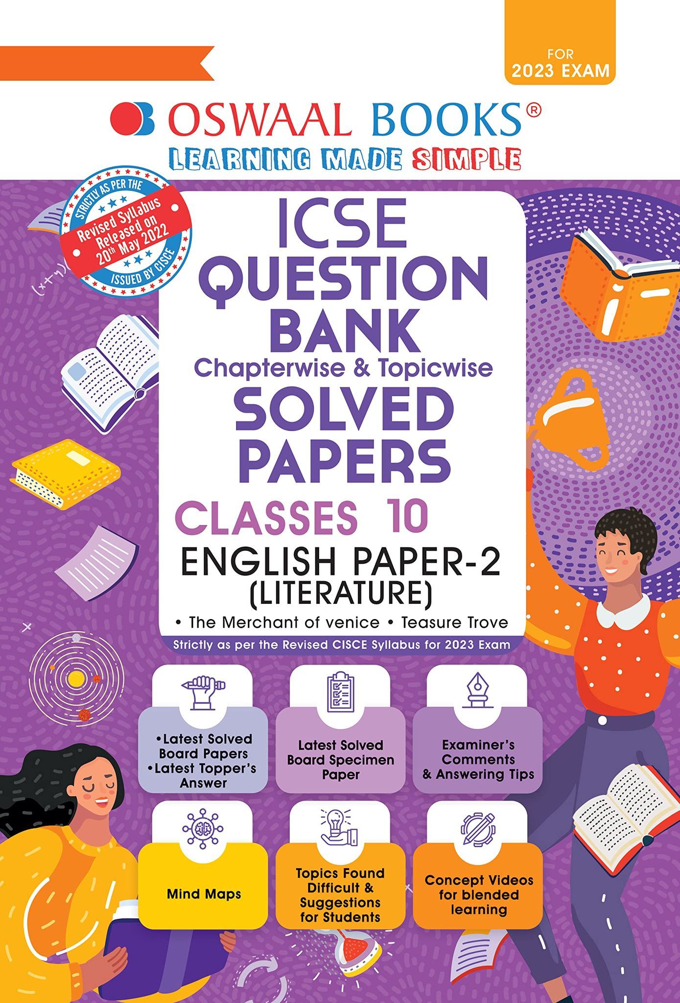 Oswaal ICSE Question Bank Classes 9 & 10 English Paper-2 Literature Book (For 2023 Exam) [Paperback] Oswaal Editorial Board