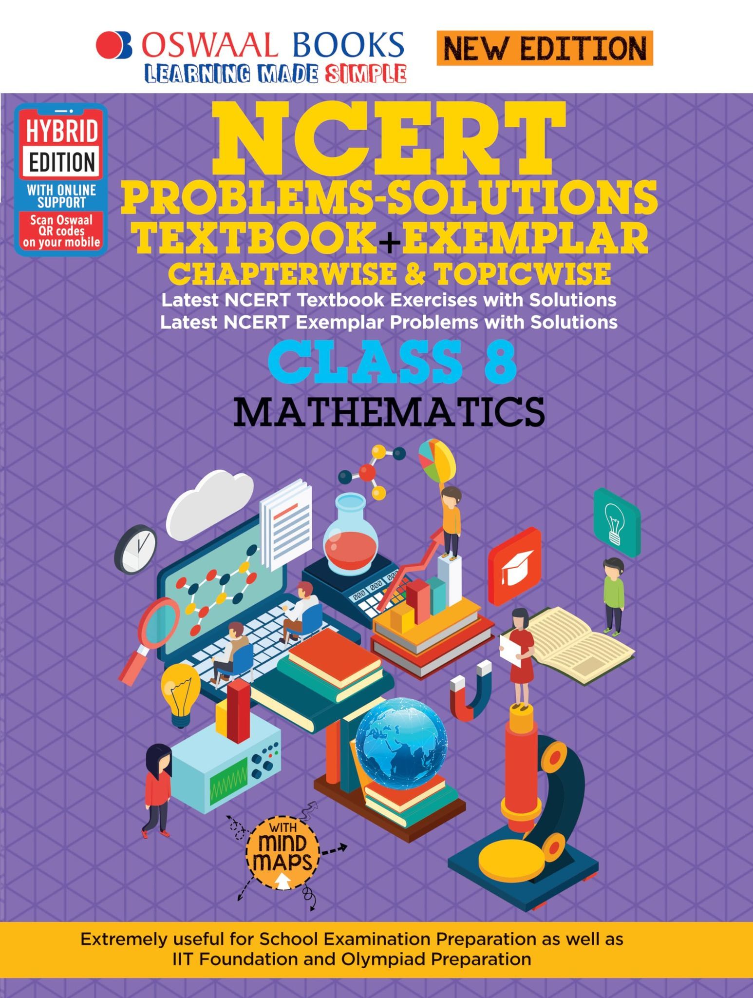 Oswaal NCERT Textbook+Exemplar Class 8, Mathematics (For 2023 Exam) [Paperback] Oswaal Editorial Board