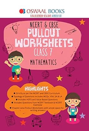 Oswaal NCERT & CBSE Pullout Worksheets Mathematics Class 7 (For 2023 Exam) [Paperback] Oswaal Editorial Board