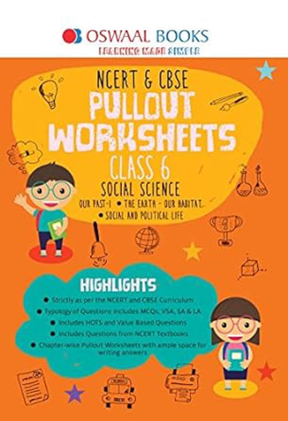 Oswaal NCERT & CBSE Pullout Worksheets Social Science Class 6 (For 2023 Exam) [Paperback] Oswaal Editorial Board