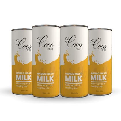 COCO HIGH Mango Masti Flavour Milk - 200ml Pack Of 4