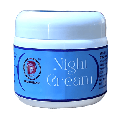 BRIG Night Cream | Promote Even Skin Tone | Nourishing & Moisturizes | Night Skin Care Cream | Suitable For All Skin Type 100gm.