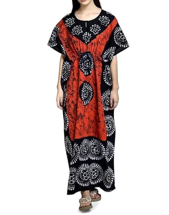 Ukal Cotton Regular Printed Round Neck Floor Length Nighty Night Gown Maxi