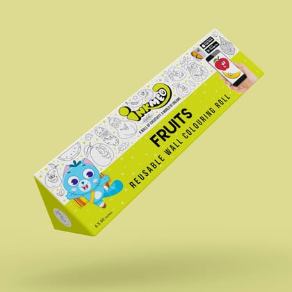 Fruits Reusable Wall Colouring Roll (6 Inch)- AR Interactive Learning