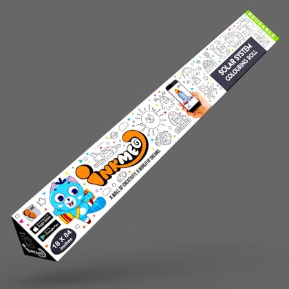 Solar System Reusable Wall Colouring Roll (18 Inch) - AR Learning for Kids