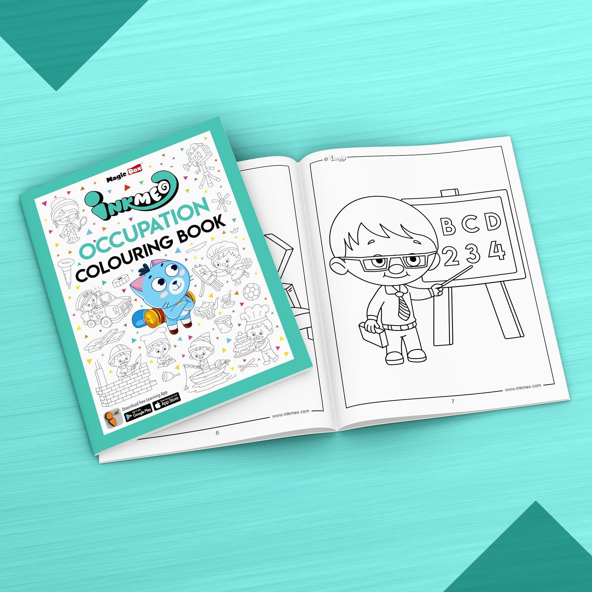 Occupation Reusable Colouring Book for Kids-Enhanced Learning with AR