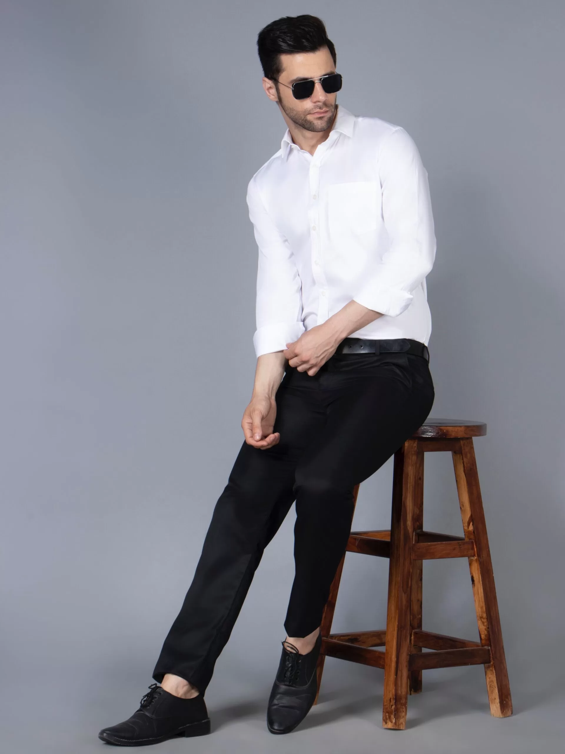 Slim Fit Shirt (White)