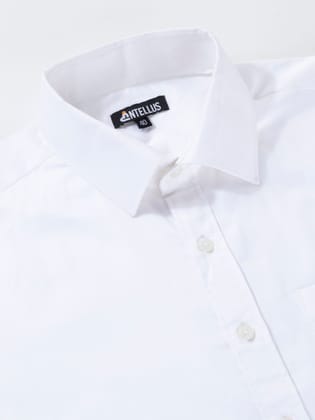 Entellus | Men's Slim Fit Shirt White Color