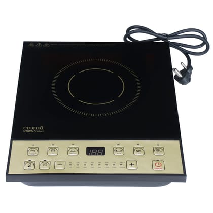 Croma 1600W Induction Cooktop with 7 Preset Menus