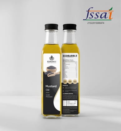 ECOBABBLE Wood Press Mustard Oil