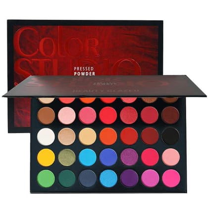 Color Studio Eyeshadow Palette, Highly Pigmented 35 Shades Matte and Shimmers Makeup Palette, Waterproof Blendable Eye Shadow, No Flaking,...