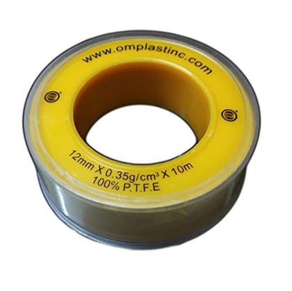 Omplast Inc PTFE Thread 1 Dozen Seal Tape (Yellow; 10 m)