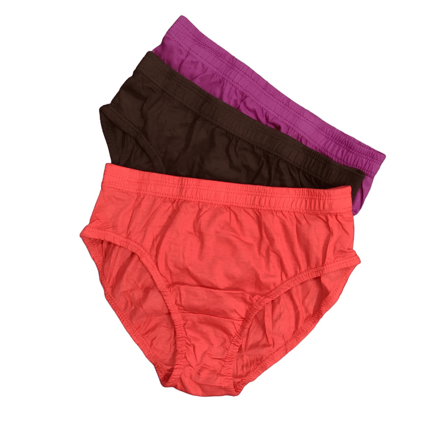 Maxolity Women's Cotton Hipsters Comfortable Solid Multicolor Hipster Panty pack of 3