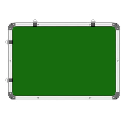 VIPRAX (1.5x2ft) Double Sided Board: Whiteboard & Chalkboard, Desktop or Wall Mounted Board for Study Room