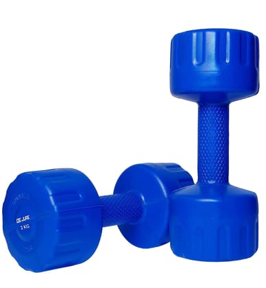 De jure fitness Set of 2 PVC Dumbbells Weights Fitness Home Gym Exercise Barbell (Pack of 2) Light Heavy for Women & Men’s Dumbbell