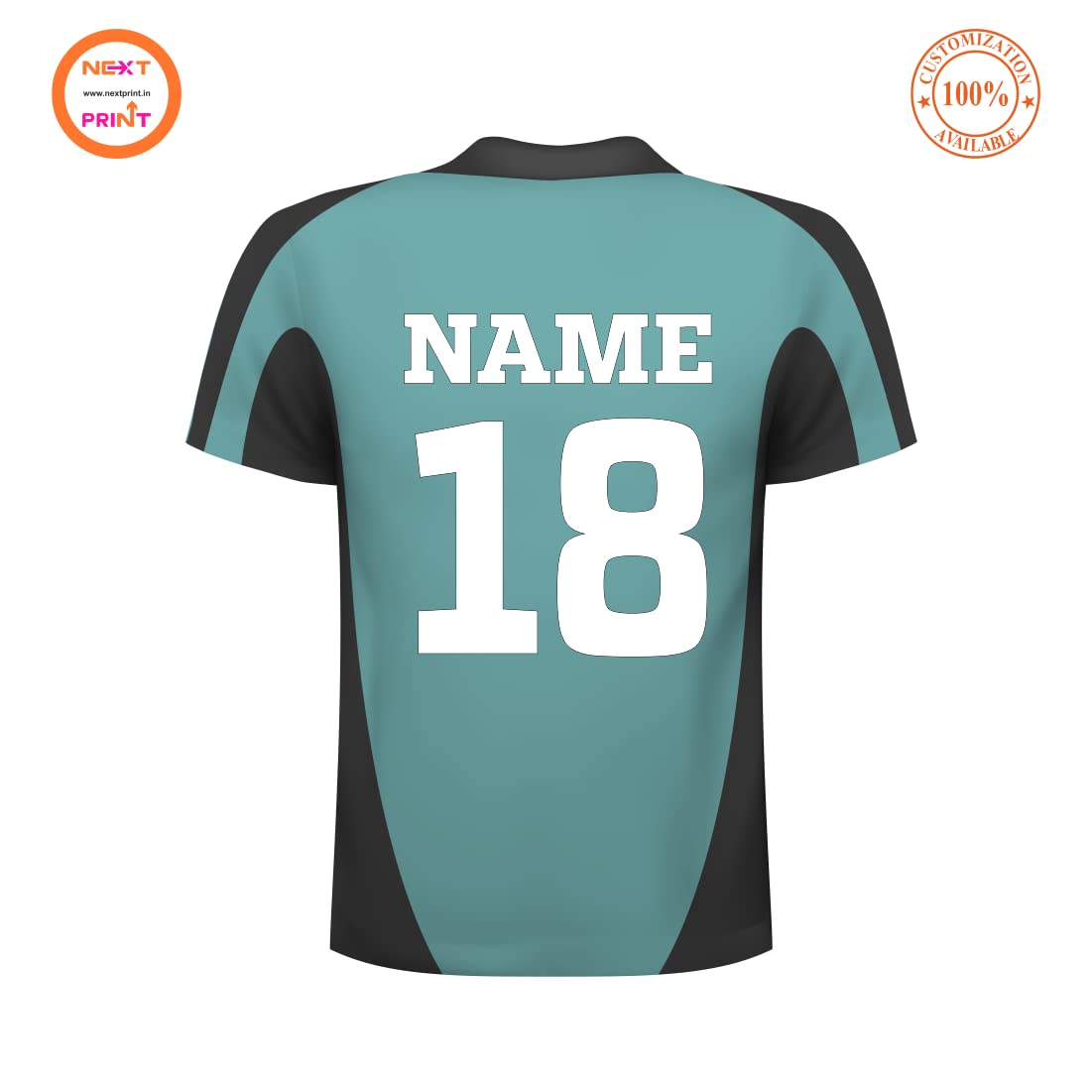 Dry Fit Men's Cricket Sports Jersey Printed With Team Name, Name & Number | Men's Cricket T-Shirt Printed With Name | Cricket Shirt With Your Name 326623508 C