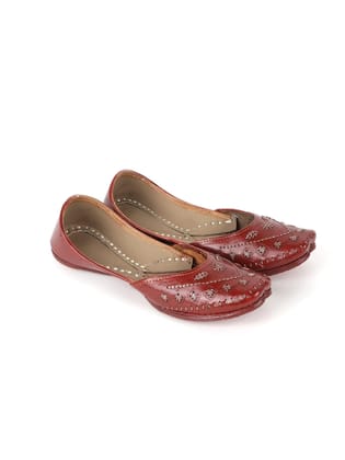 Womens Punjabi Brown Jutti