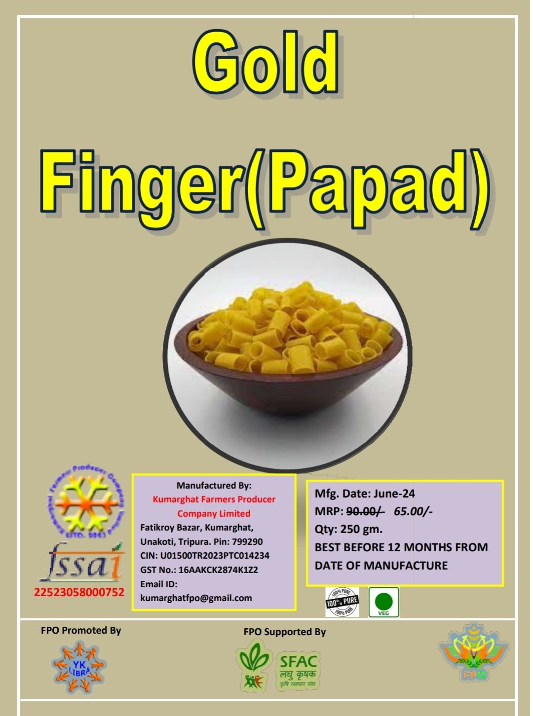 Gold Finger(Papad)