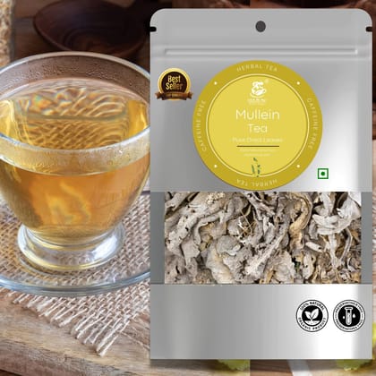 TEA & ME Mullein Leaf Tea for Respiratory Support | Loose Mullein Leaf for Immunity & Sleep | Lung Detox | Natural Cleanse Herbal Tea | Non-Caffeine - 50 Gm