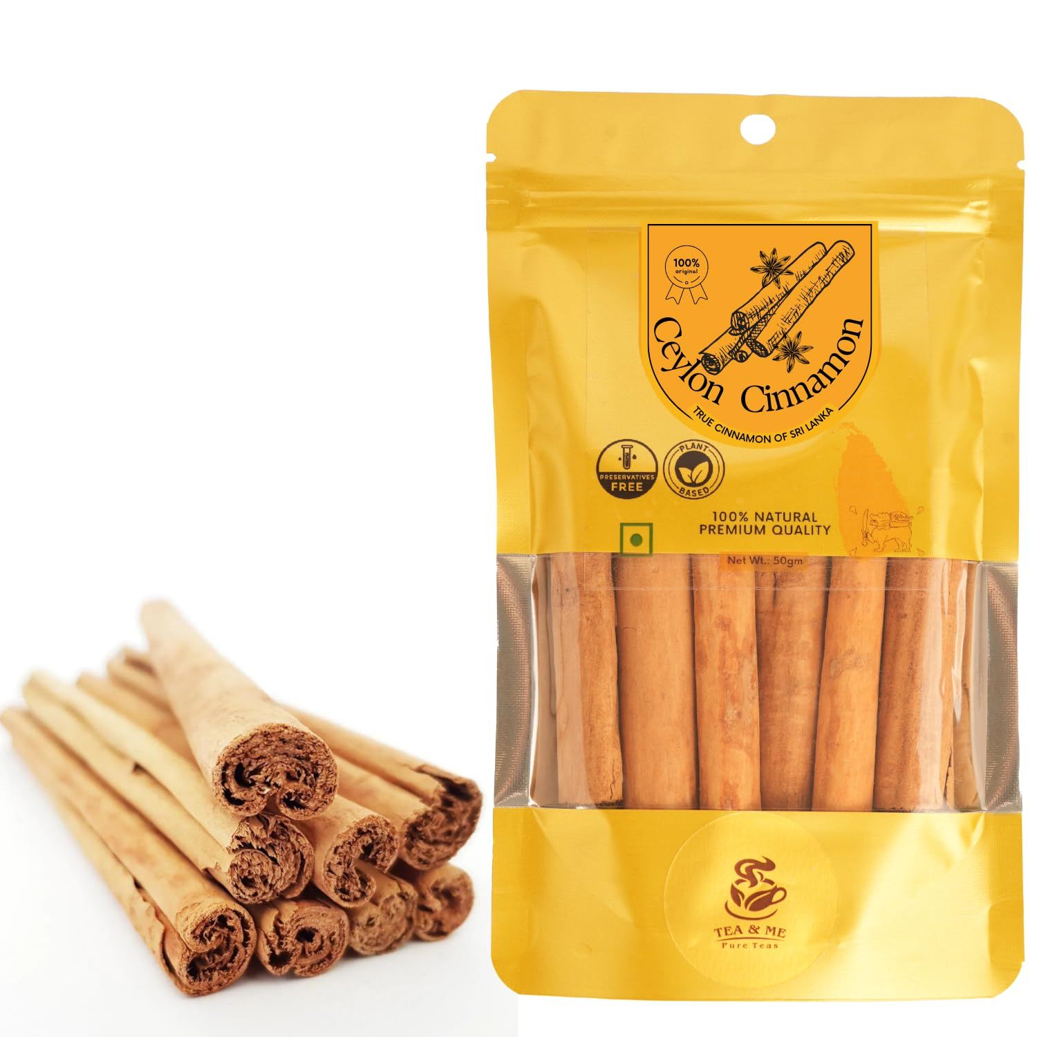 TEA & ME Ceylon Cinnamon comes from Sri Lanka & is called True Cinnamon.