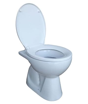 Belmonte European Water Closet Cansil S Trap with Slow Motion Seat Cover - White