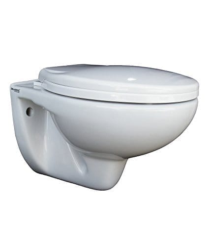 Belmonte Wall Hung Water Closet/Commode/Toilet with Seat Cover - Ivory