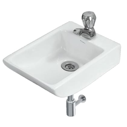 Belmonte Small Sparrow Wash Basin/Sink, White, Glossy Finish