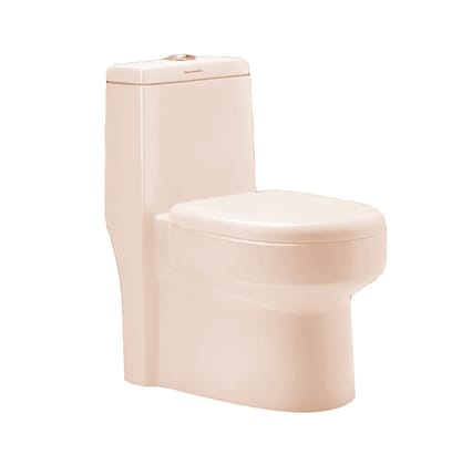 Belmonte Ceramic One Piece Western Toilet Commode Water Closet Dune Outlet Location Floor Side Bottom S Trap Distance 215mm 8.5 Inch - Ivory