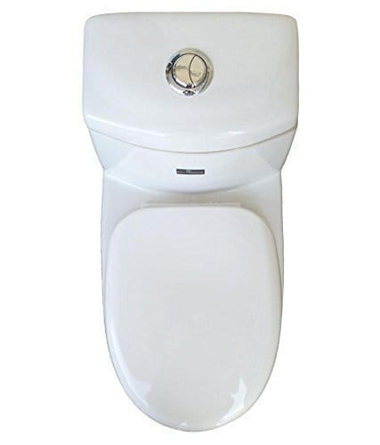 Belmonte Ceramic Floor Mounted Outlet Location Floor Side Bottom One Piece Western Toilet Commode Water Closet WC Eroca S Trap 225mm 9 Inch with Soft Close Toilet Seat Cover - White