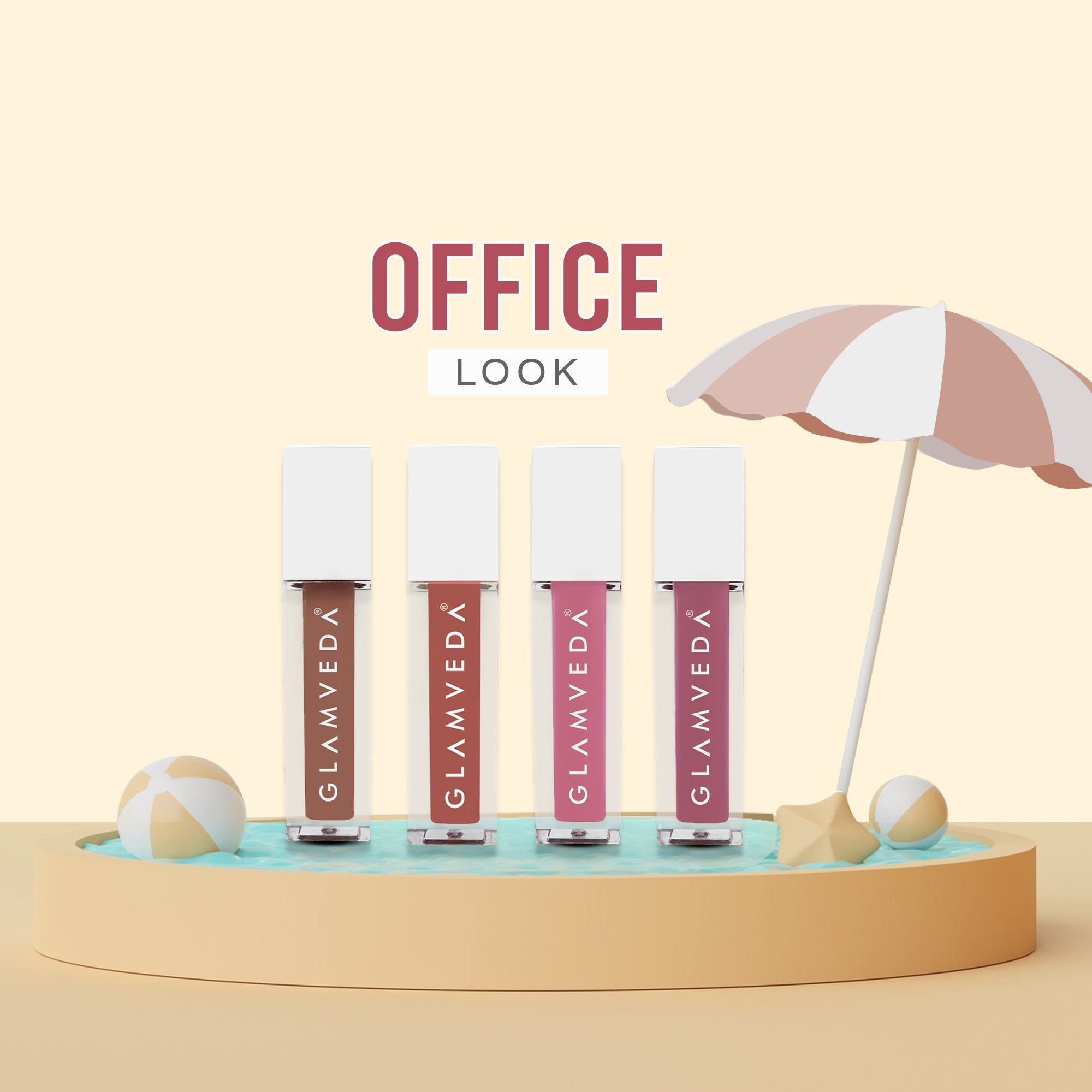 Glamveda X Rashami Desai Mini Liquid Lipstick Office Combo 4.8ml