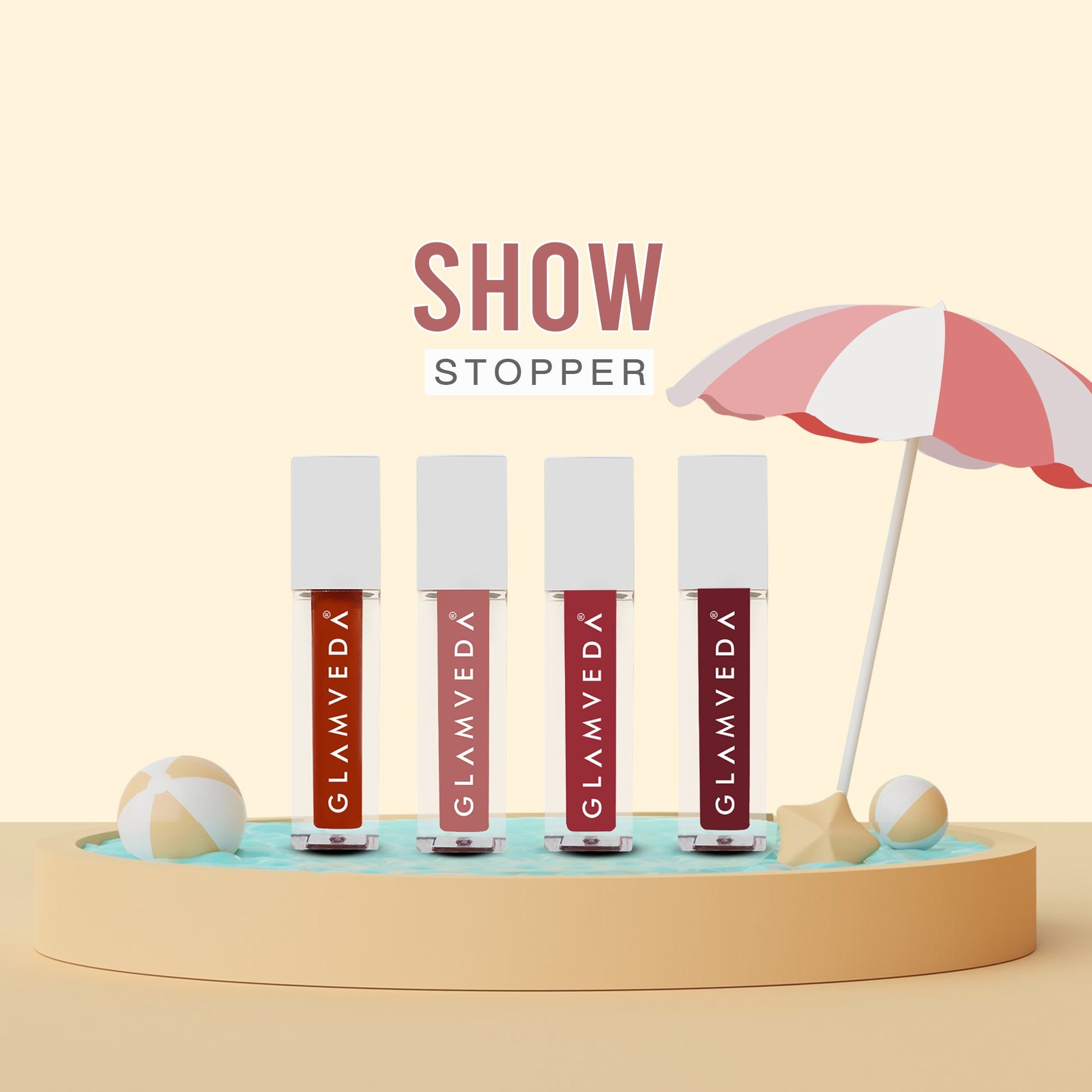 Glamveda X Rashami Desai Mini Liquid Lipstick Show Stopper Combo 4.8ml