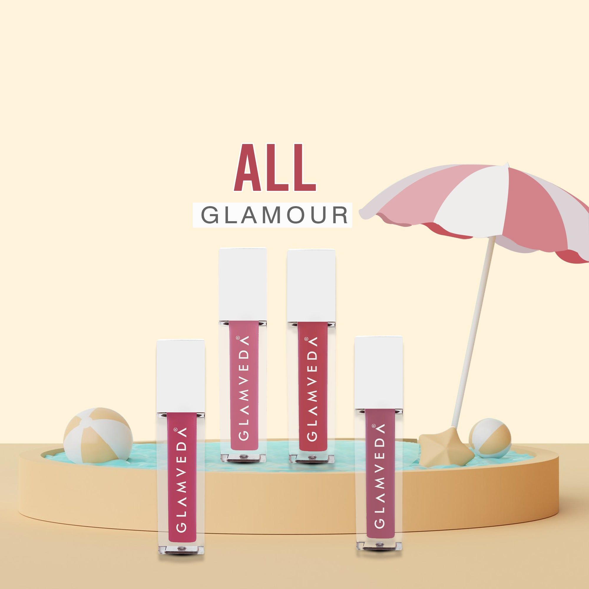 Glamveda X Rashami Desai Mini Liquid Lipstick All Glamour Combo 4.8ml