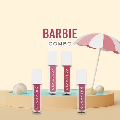 Glamveda X Rashami Desai Mini Liquid Lipstick Barbie Combo 4.8ml