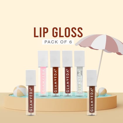 Glamveda X Rashami Desai Serum Infused Lip Gloss Pack of 6