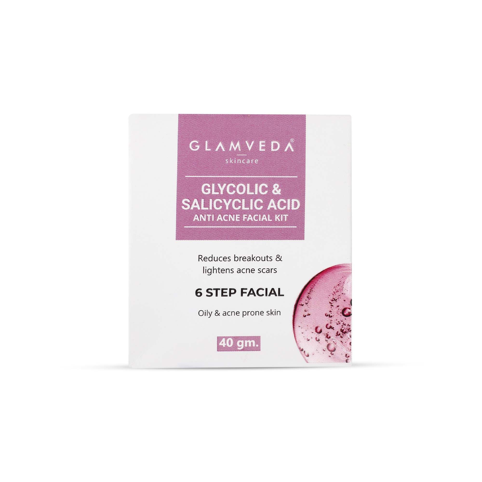 Glamveda Glycolic acid & Salicylic facial kit 40gm