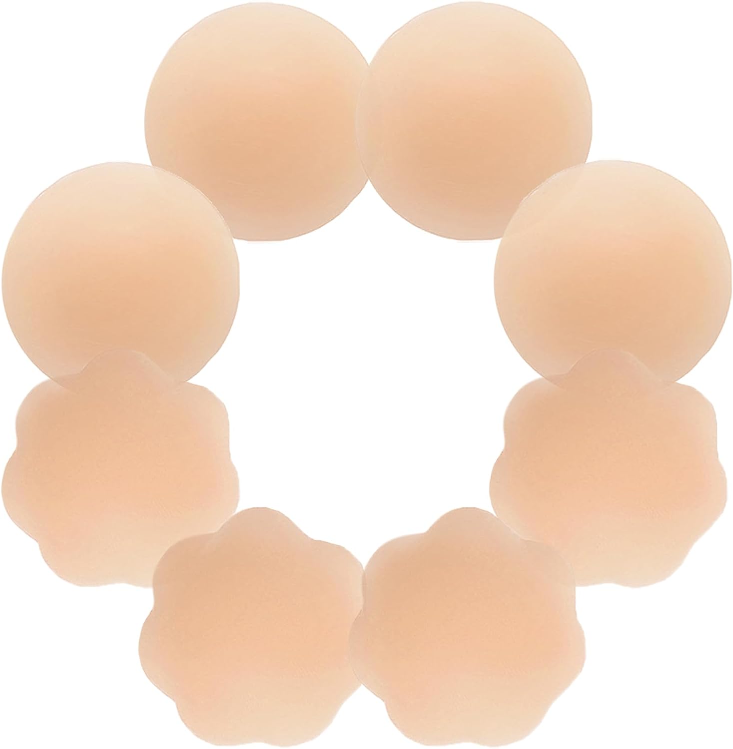 Women's Reusable Nipple Cover - Silicone Nipple Cover Bra Pad - Adhesive Reusable Nipple Pads - Thin Silicone Nipple Cover Pasties