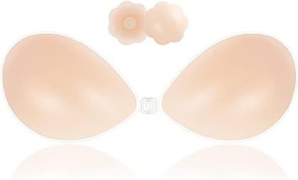 Women's Silicone Non-Padded Wire Free Stick On Bra