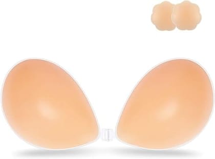 Women's Silicone Non-Padded Wire Free Stick On Bra